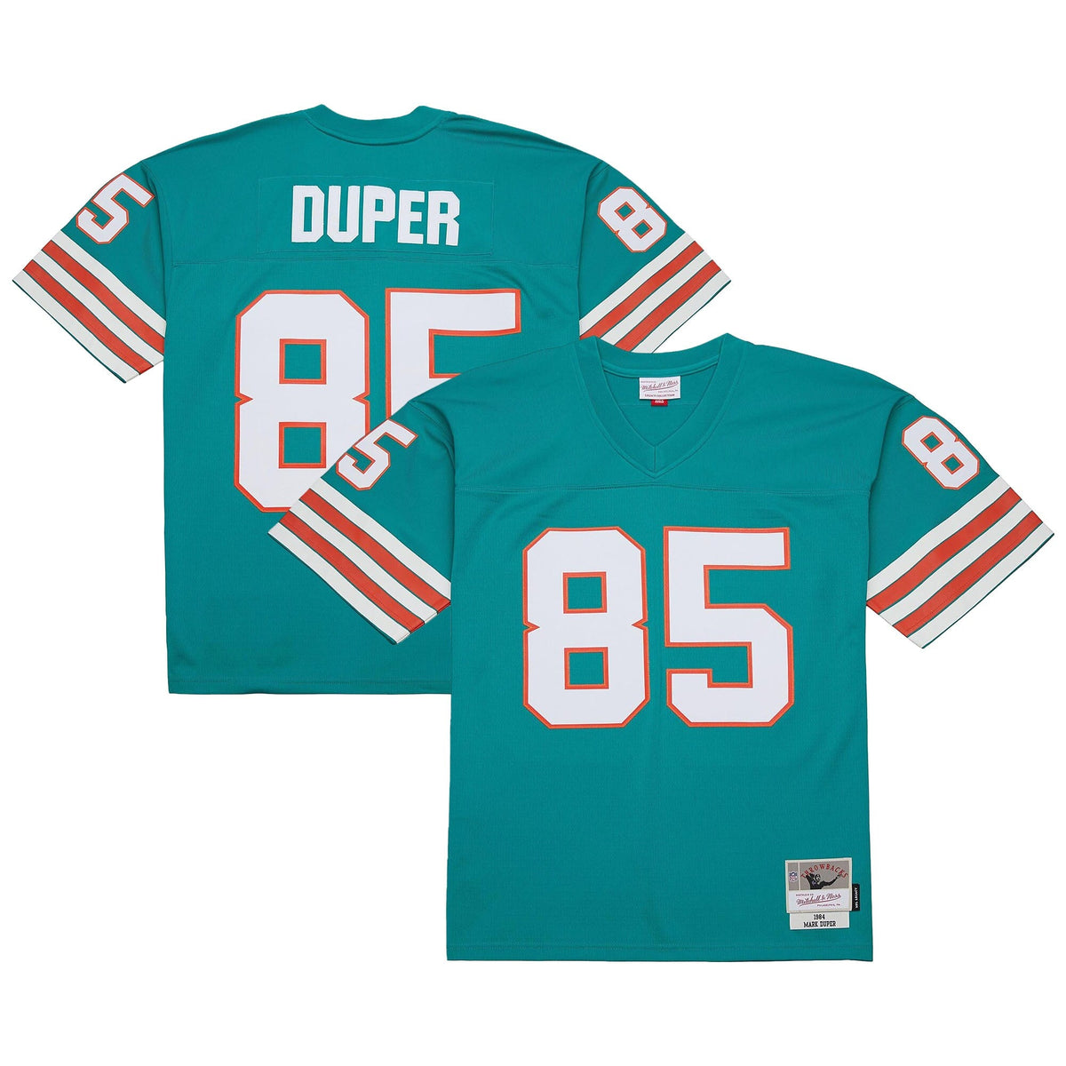 Miami Dolphins Mark Duper Aqua Legacy Replica Jersey product image 2, provided for visual reference and product detail review