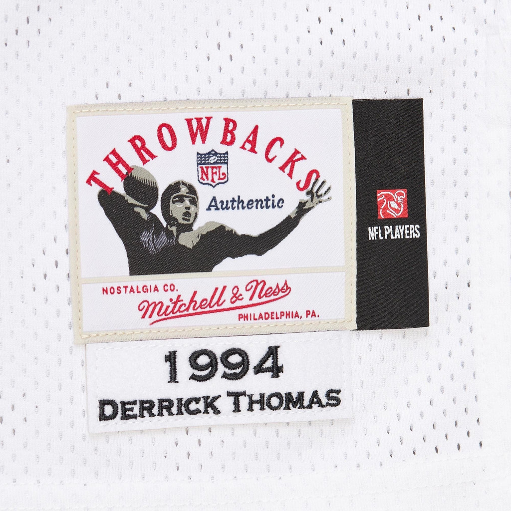 Kansas City Chiefs 1994 Derrick Thomas White Authentic Throwback Retired Player Jersey product image 8, provided for visual