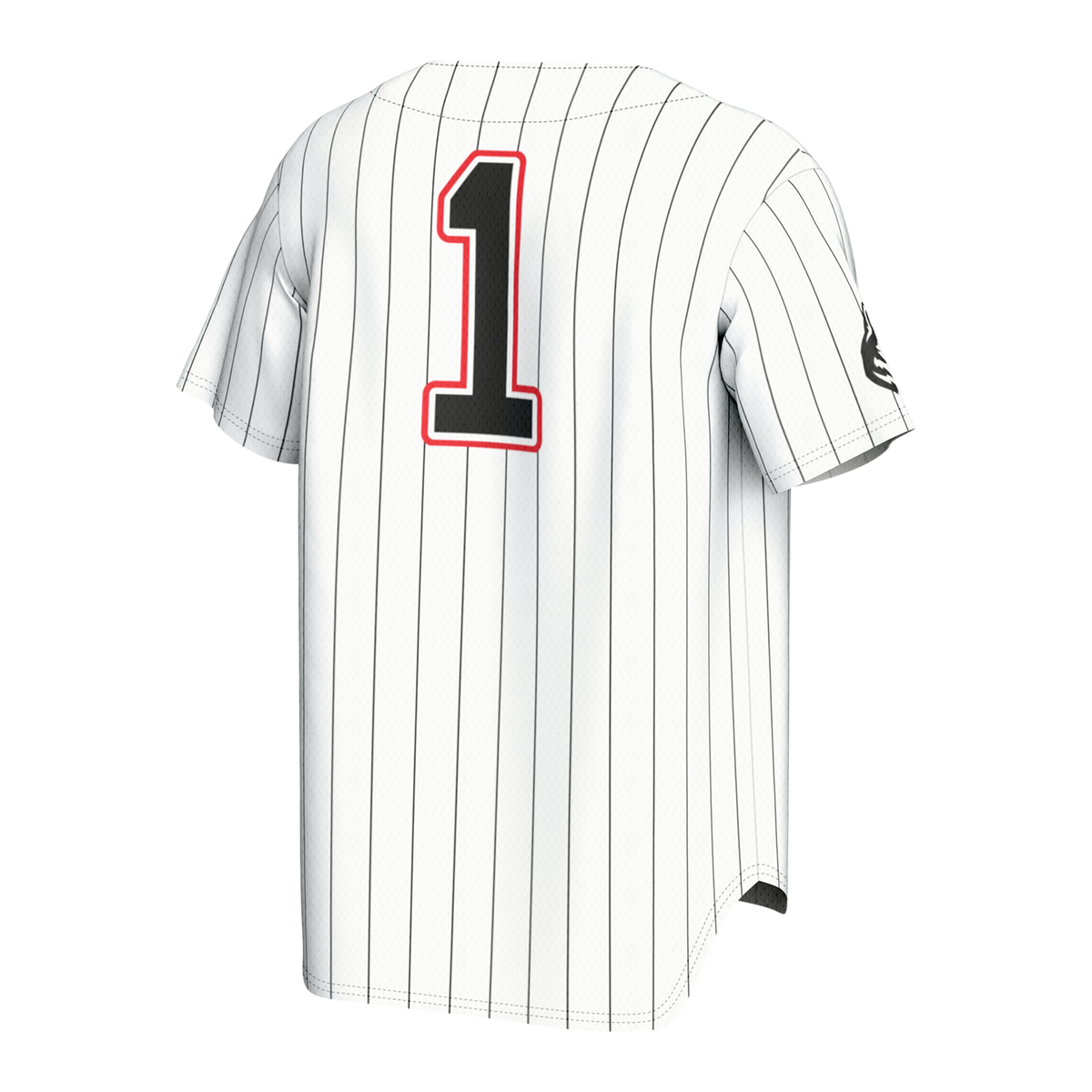 Northeastern Huskies Lightweight Collegiate Baseball Fashion Jersey - White product image 4, provided for visual reference