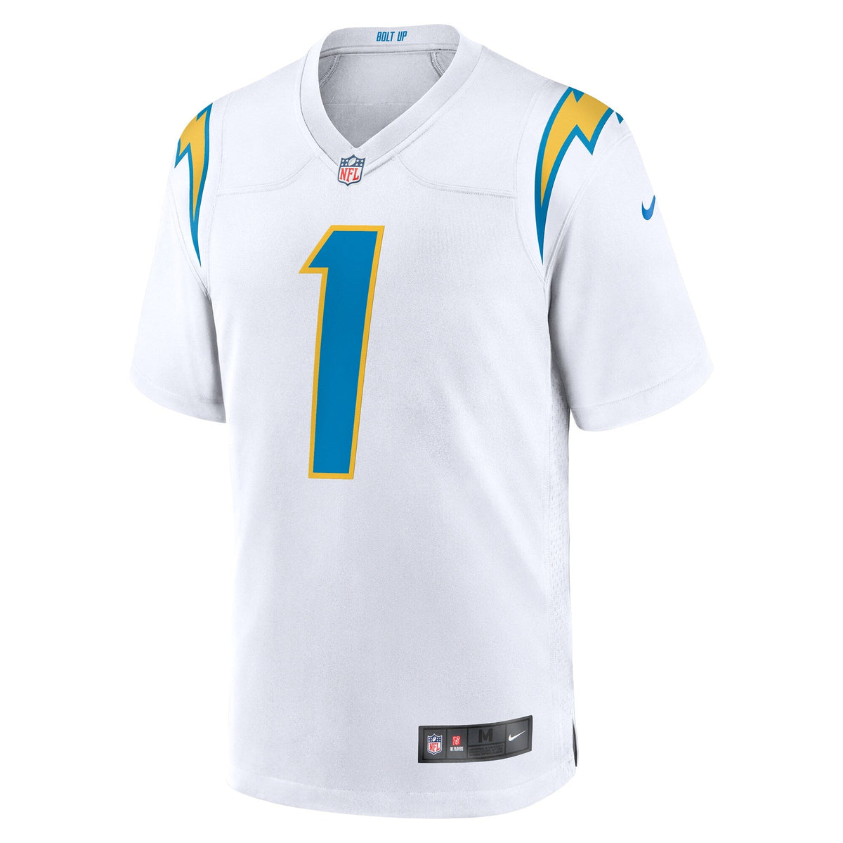Los Angeles Chargers Quentin Johnston White Away Game Jersey product image 3, provided for visual reference and product