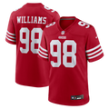 San Francisco 49ers Mykel Williams Scarlet Team Game Jersey product image 1, provided for visual reference and product