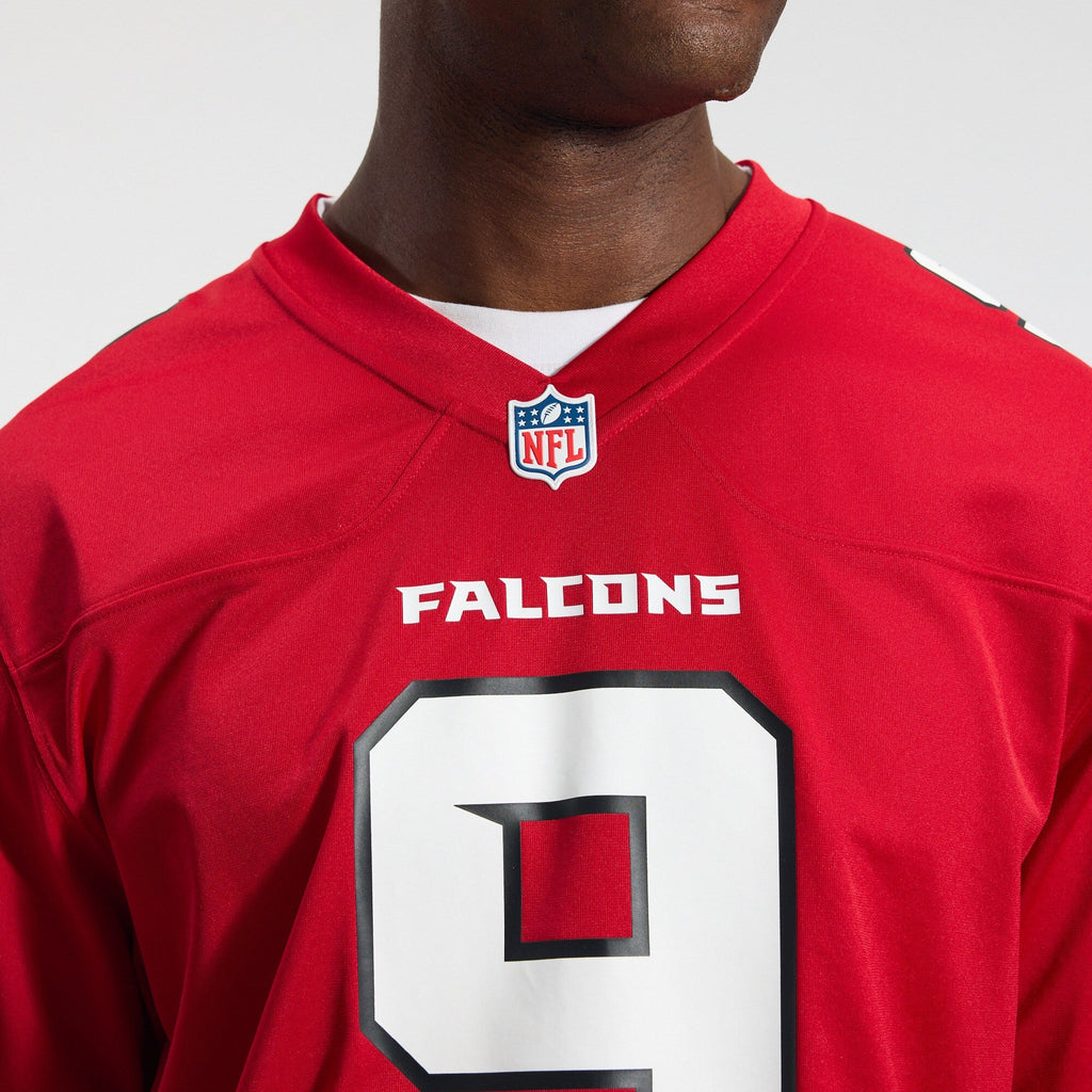 Atlanta Falcons Michael Penix Jr. Red Game Jersey product image 9, provided for visual reference and product detail review