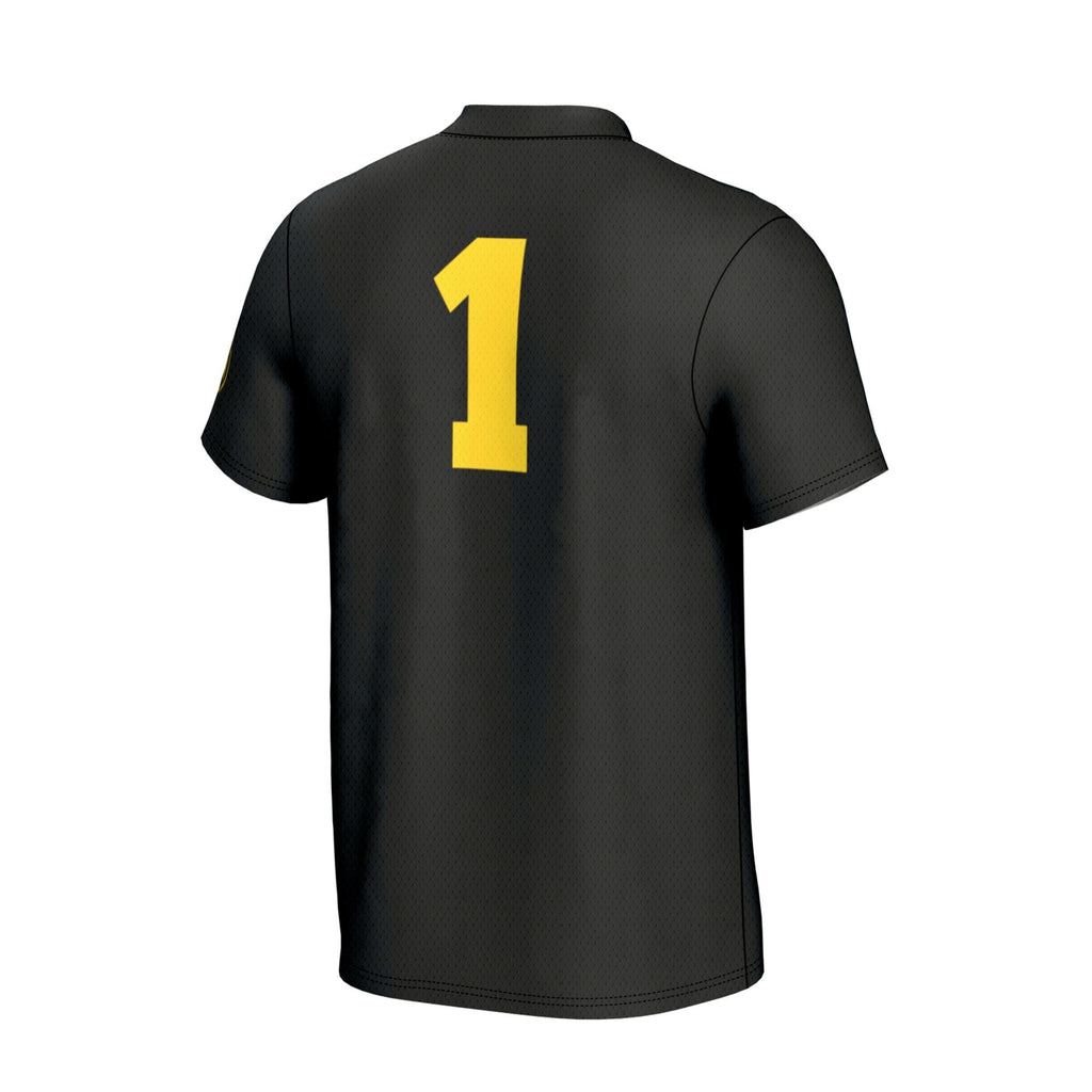 Iowa Hawkeyes Lightweight Softball Fashion Jersey - Black product image 4, provided for visual reference and product detail