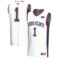 #1 Florida Atlantic Owls Lightweight Basketball Jersey - White product image 1, provided for visual reference and product