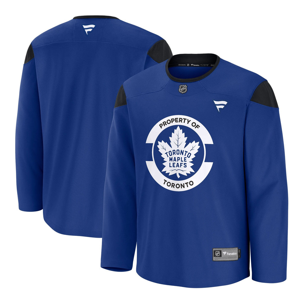 Toronto Maple Leafs Royal Practice Jersey product image 2, provided for visual reference and product detail review