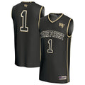 #1 Wake Forest Demon Deacons Lightweight Basketball Fashion Jersey - Black product image 1, provided for visual reference