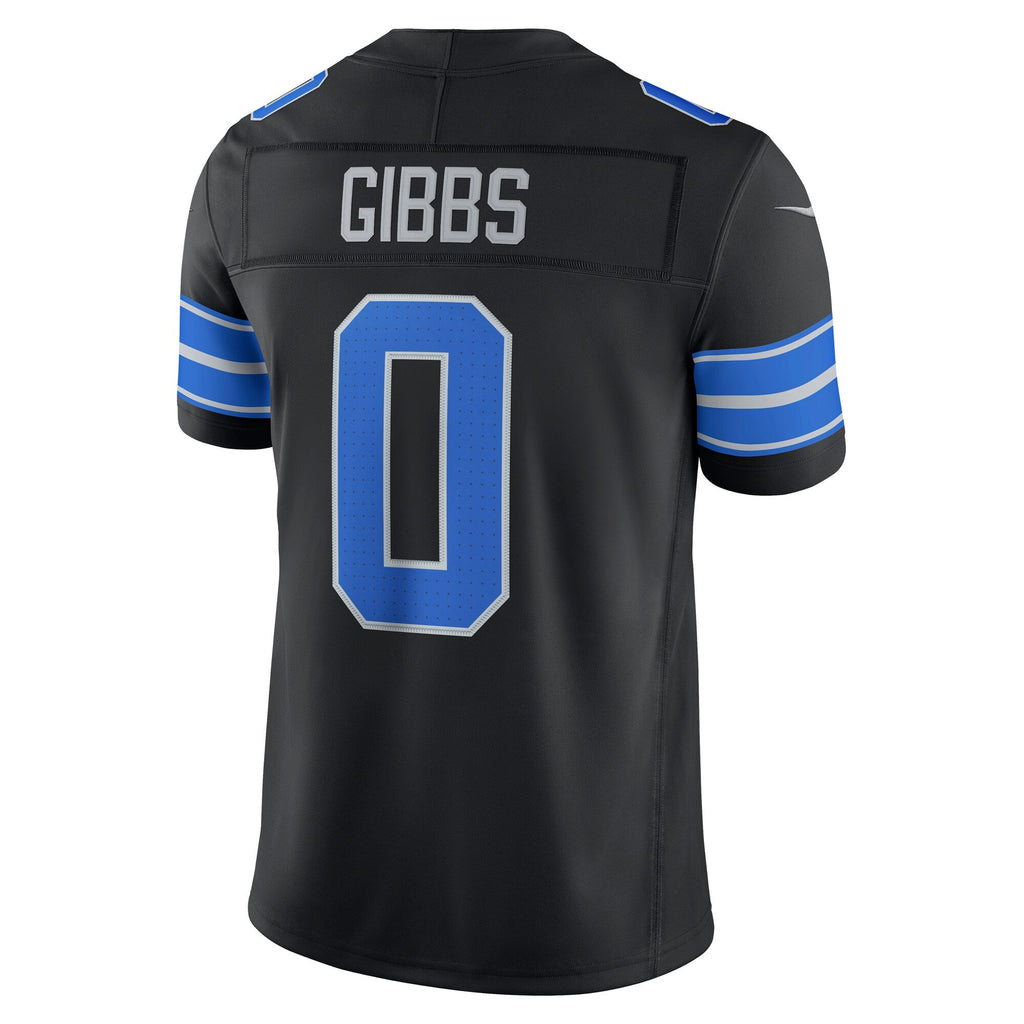 Detroit Lions Jahmyr Gibbs Black Alternate Vapor F.U.S.E. Stitched Limited Jersey product image 4, provided for visual