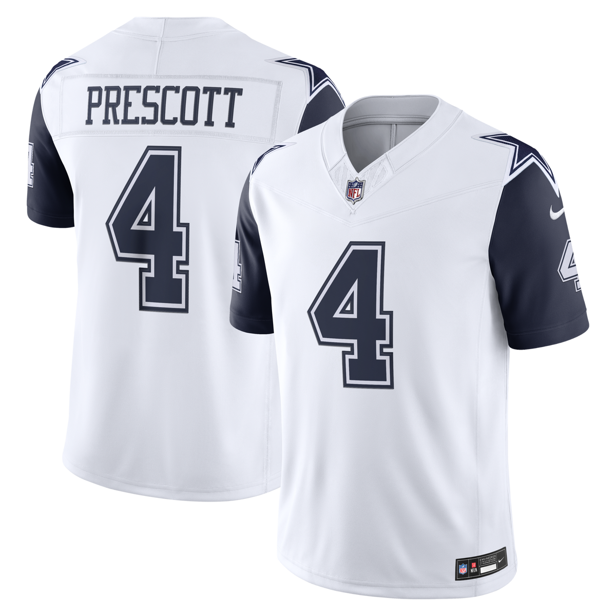Dallas Cowboys Dak Prescott White Alternate Vapor F.U.S.E. Stitched Limited Jersey product image 1, provided for visual