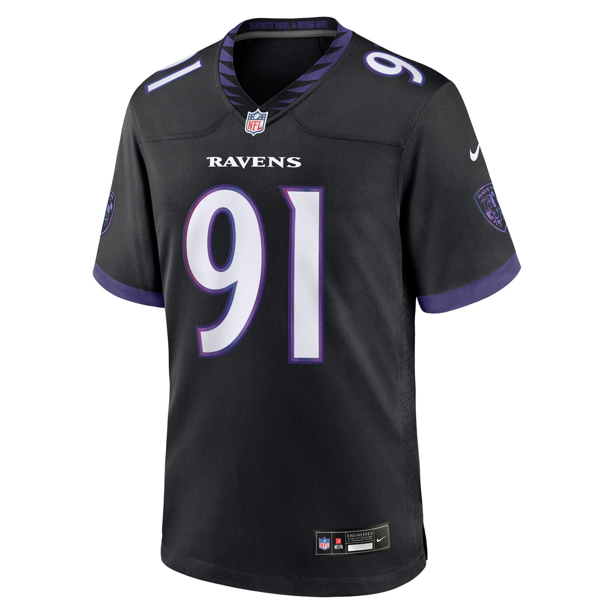 Baltimore Ravens Trey Hendrickson Black Alternate Game Jersey product image 3, provided for visual reference and product