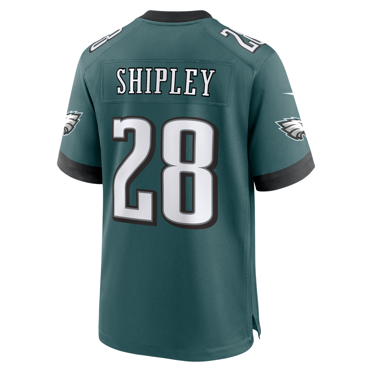 Philadelphia Eagles Will Shipley Midnight Green Team Game Jersey product image 4, provided for visual reference and product