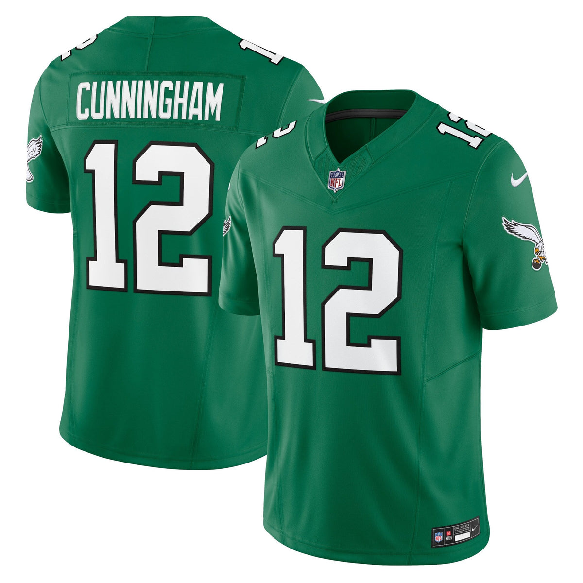 Philadelphia Eagles Randall Cunningham Kelly Green Alternate Vapor F.U.S.E. Limited Jersey product image 2, provided for