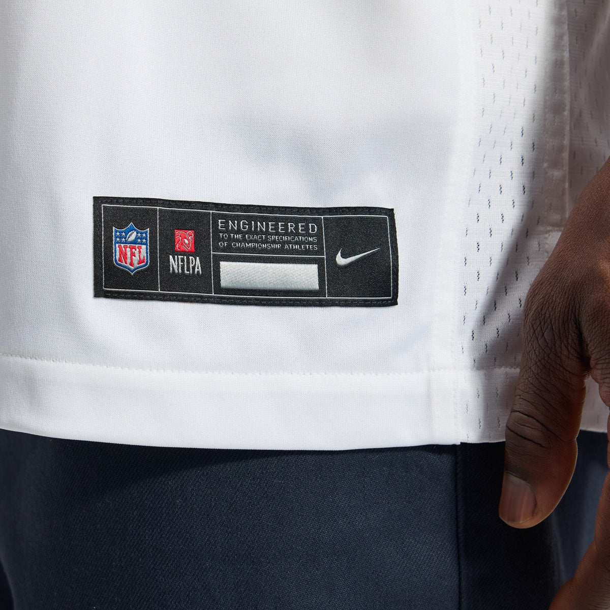 San Francisco 49ers Christian McCaffrey White Game Player Jersey product image 13, provided for visual reference and product