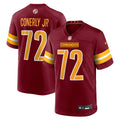 Washington Commanders Josh Conerly Jr. Burgundy Team Game Jersey product image 1, provided for visual reference and product