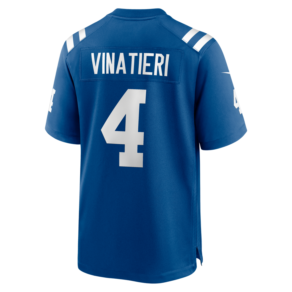 Indianapolis Colts Adam Vinatieri Royal Team Retired Game Jersey product image 6, provided for visual reference and product