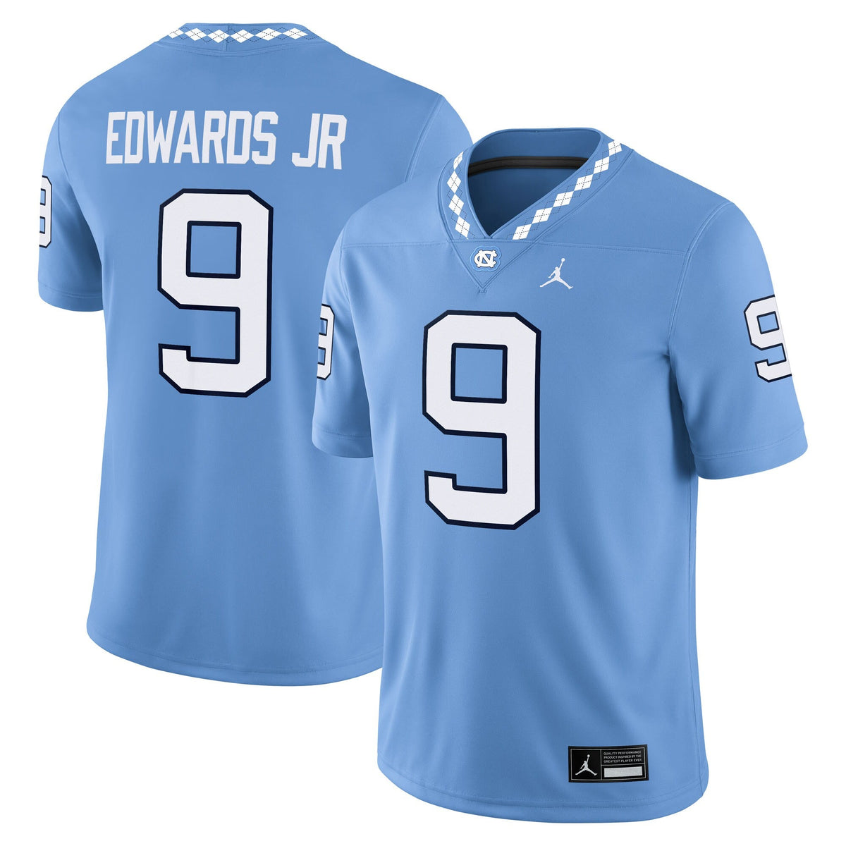 Billy Edwards Jr North Carolina Tar Heels Home Game Jersey - Carolina Blue product image 1, provided for visual reference