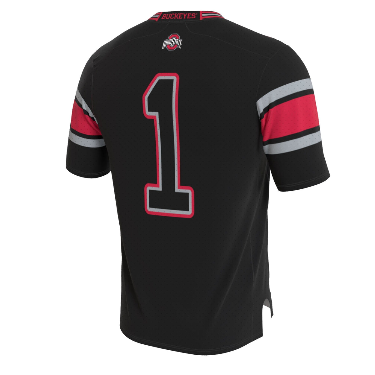 Ohio State Buckeyes Lightweight Collegiate Football Blackout Fashion Jersey product image 4, provided for visual reference