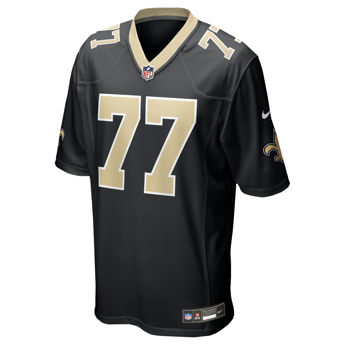 New Orleans Saints Carl Nicks Black Game Retired Player Jersey product image 2, provided for visual reference and product