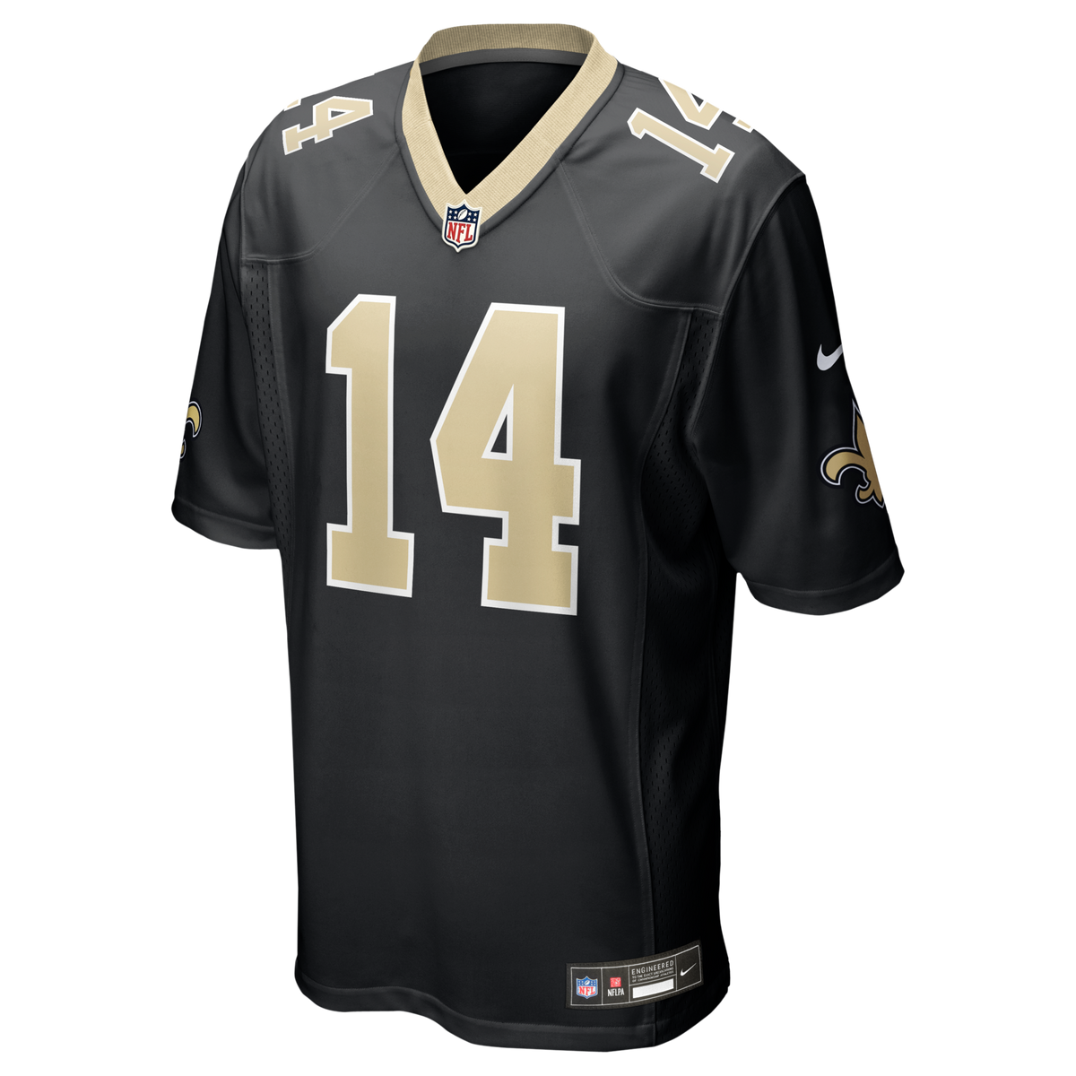 New Orleans Saints Ga'Quincy McKinstry Black Player Game Jersey product image 2, provided for visual reference and product