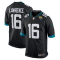 Jacksonville Jaguars Trevor Lawrence Black Alternate Game Jersey product image 1, provided for visual reference and product