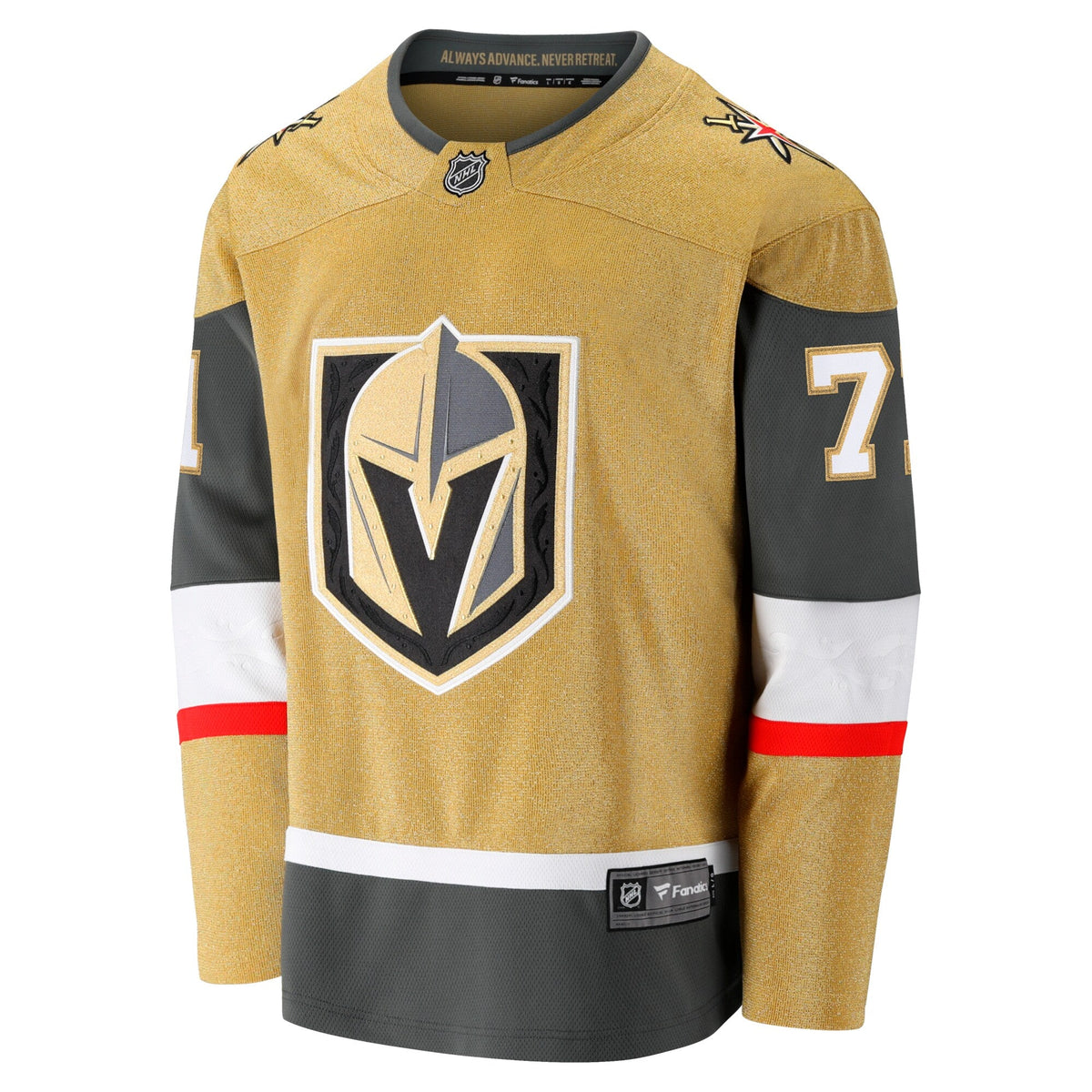 Vegas Golden Knights William Karlsson Gold Home Breakaway Jersey product image 3, provided for visual reference and product