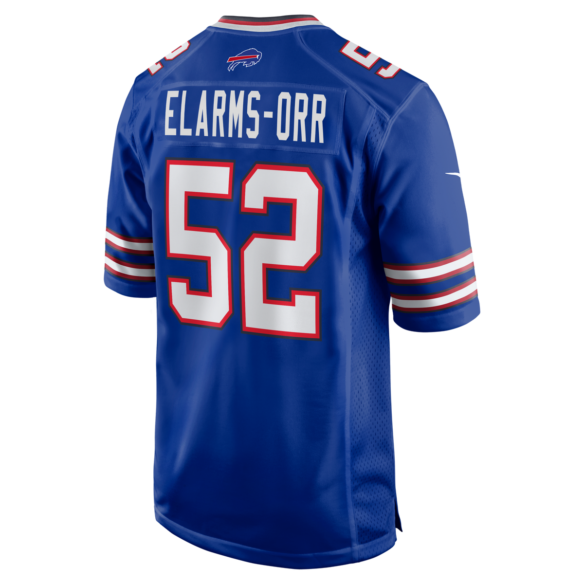 Buffalo Bills Kaleb Elarms-Orr Royal Team Game Jersey product image 3, provided for visual reference and product detail