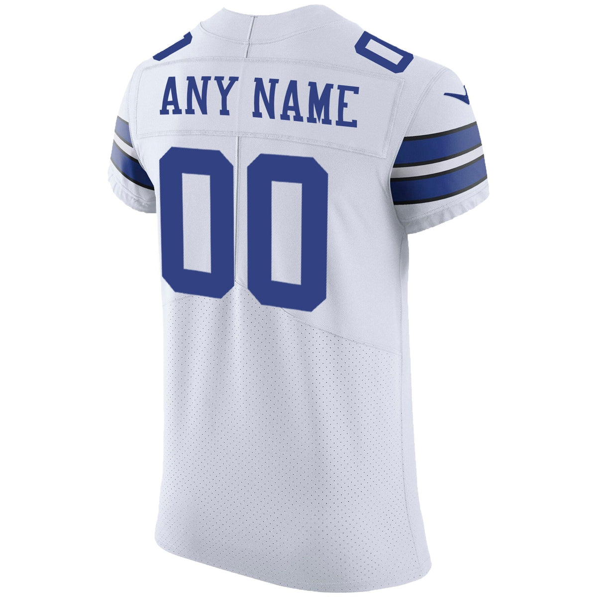 Dallas Cowboys White Vapor Untouchable Custom Elite Jersey product image 4, provided for visual reference and product detail