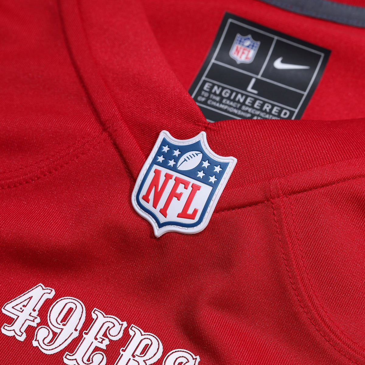 San Francisco 49ers Renardo Green Scarlet Game Jersey product image 4, provided for visual reference and product detail