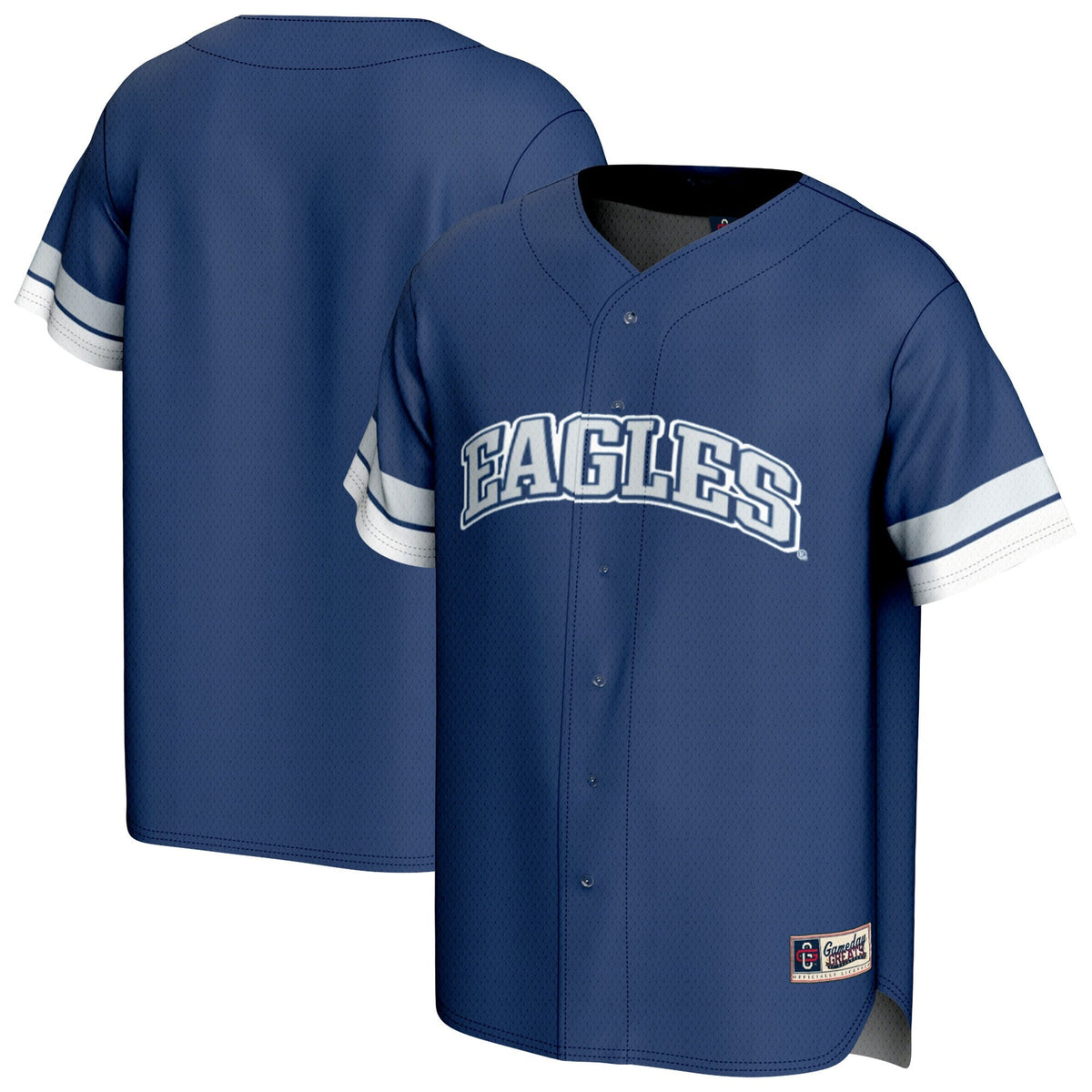 Emory Eagles Baseball Jersey - Blue product image 2, provided for visual reference and product detail review