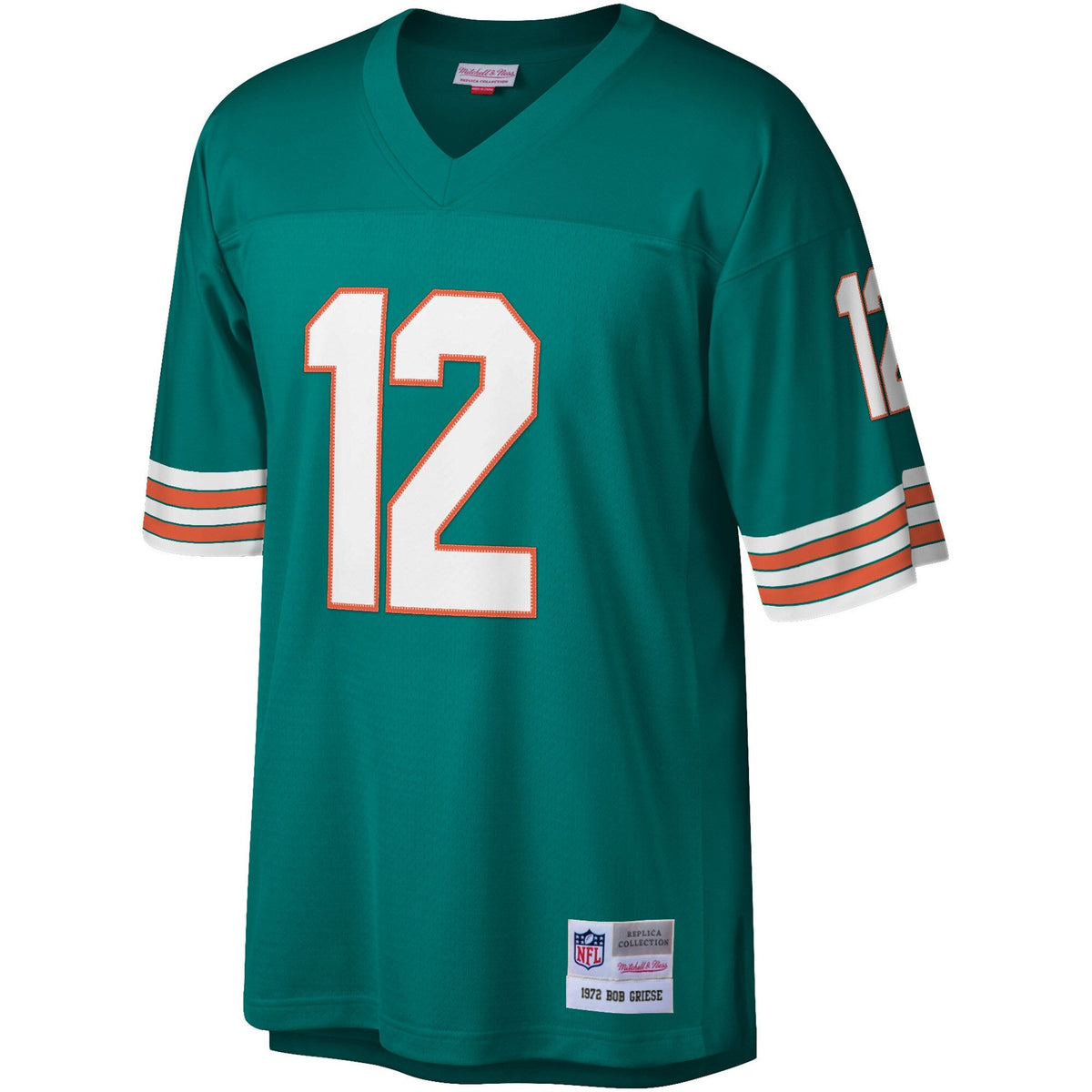 Miami Dolphins Bob Griese Aqua Legacy Replica Jersey product image 3, provided for visual reference and product detail review