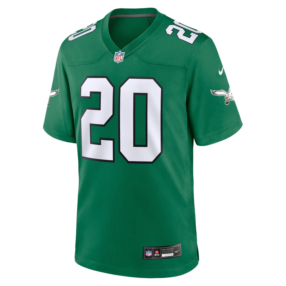 Philadelphia Eagles Brian Dawkins Kelly Green Alternate Retired Player Game Jersey product image 3, provided for visual