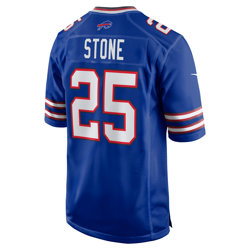 Buffalo Bills Geno Stone Royal Team Game Jersey product image 3, provided for visual reference and product detail review