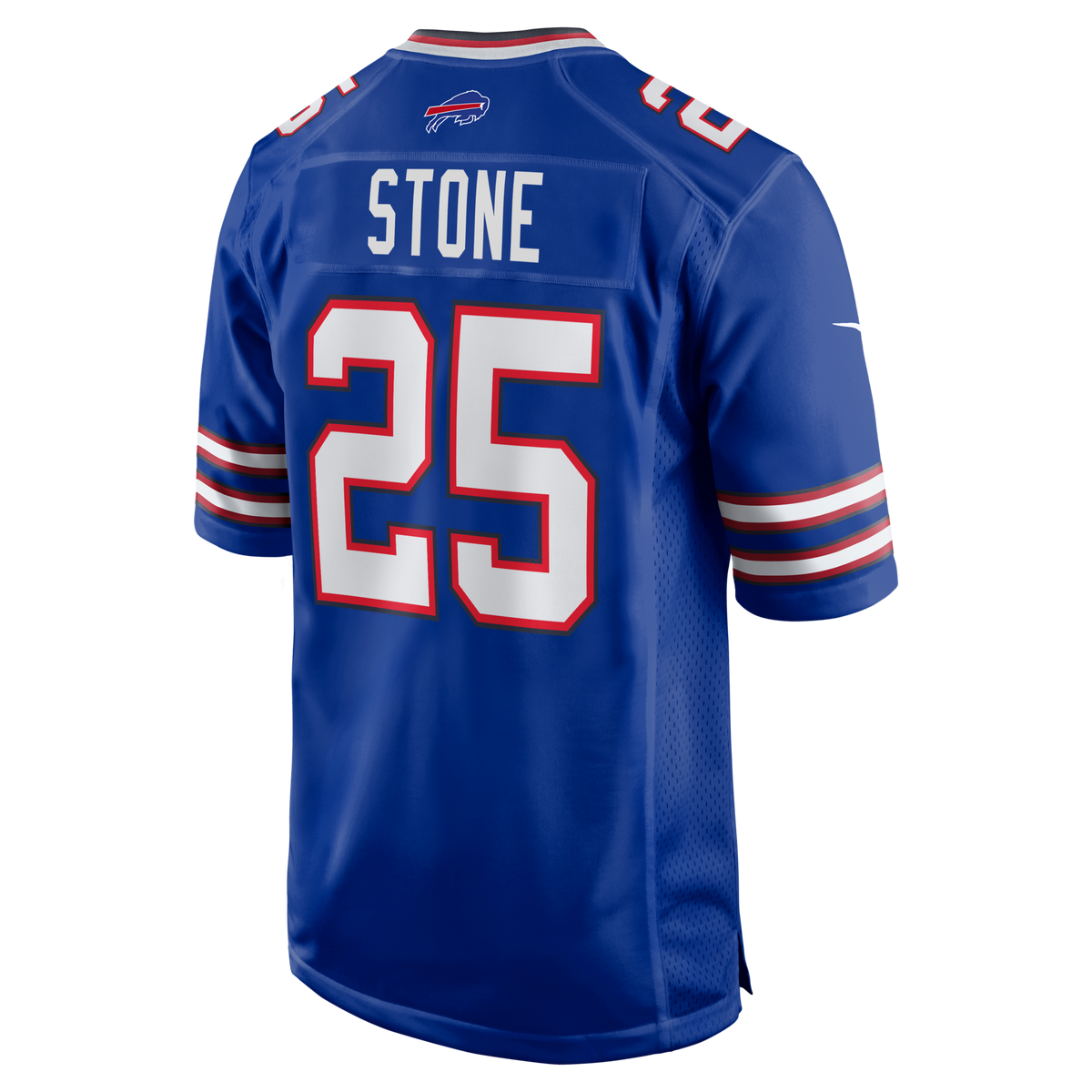 Buffalo Bills Geno Stone Royal Team Game Jersey product image 3, provided for visual reference and product detail review