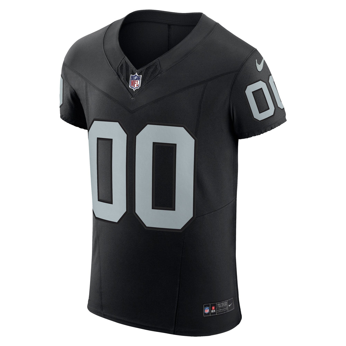 Las Vegas Raiders Black Vapor F.U.S.E. Elite Custom Jersey product image 3, provided for visual reference and product detail