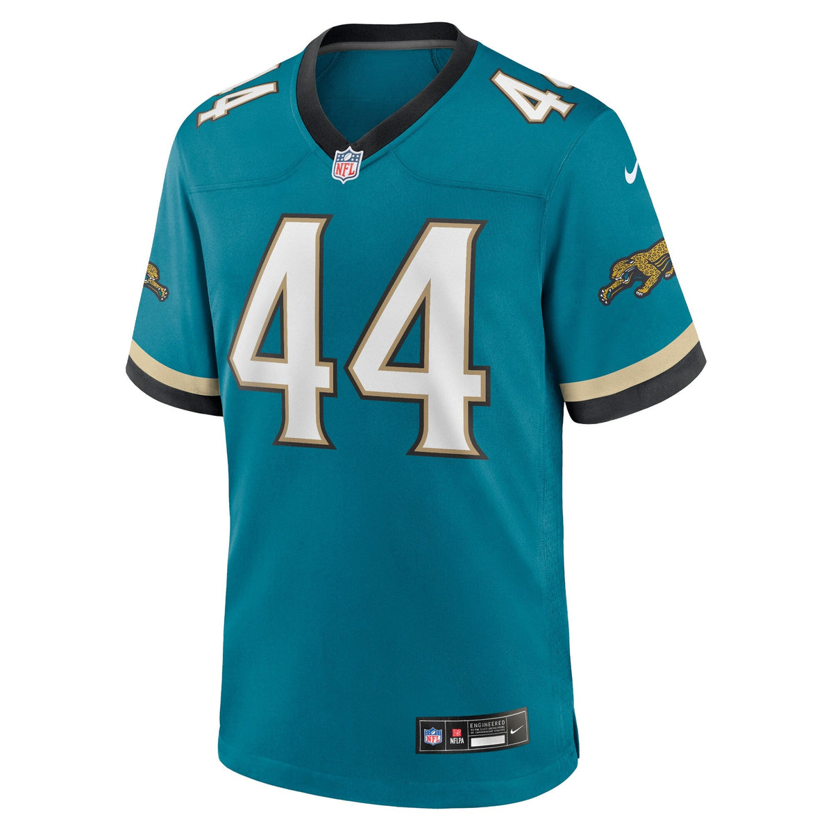 Jacksonville Jaguars Travon Walker Teal Prowler Throwback Player Game Jersey product image 3, provided for visual reference
