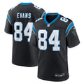 Carolina Panthers Mitchell Evans Black Team Game Jersey product image 1, provided for visual reference and product detail