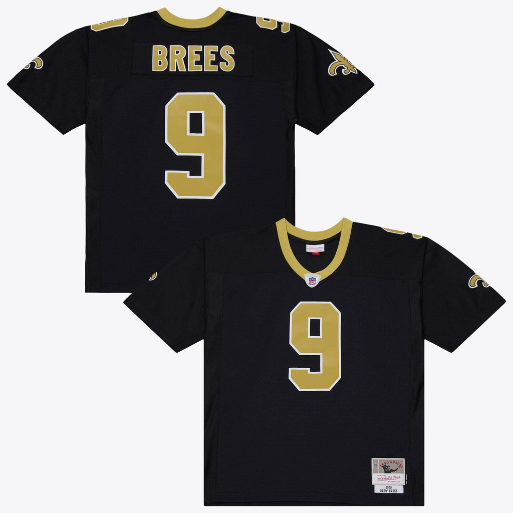 New Orleans Saints Drew Brees Black 2009 Legacy Jersey product image 2, provided for visual reference and product detail