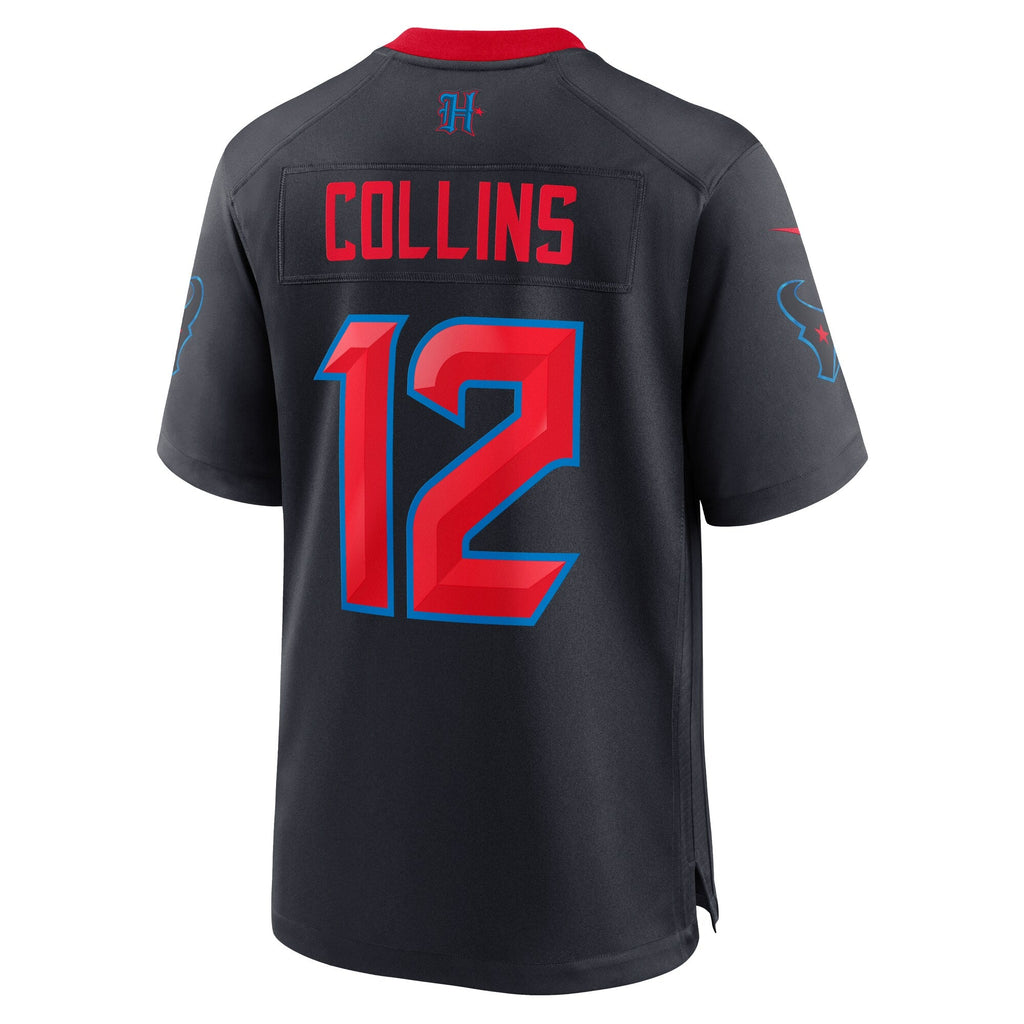 Houston Texans Nico Collins Navy 2nd Alternate Game Jersey product image 4, provided for visual reference and product detail