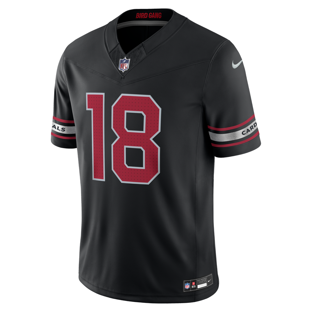 Arizona Cardinals Marvin Harrison Jr. Black Alternate Vapor F.U.S.E. Stitched Limited Jersey product image 3, provided for