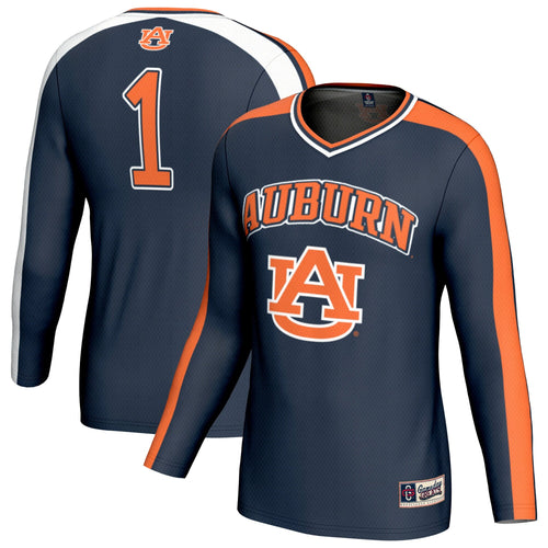#1 Auburn Tigers Lightweight Volleyball Fashion Jersey - Navy product image 2, provided for visual reference and product