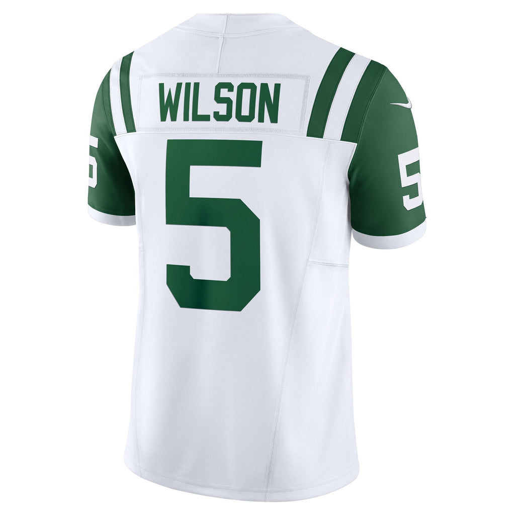 New York Jets Garrett Wilson White Classic Alternate Vapor F.U.S.E. Limited Jersey product image 4, provided for visual