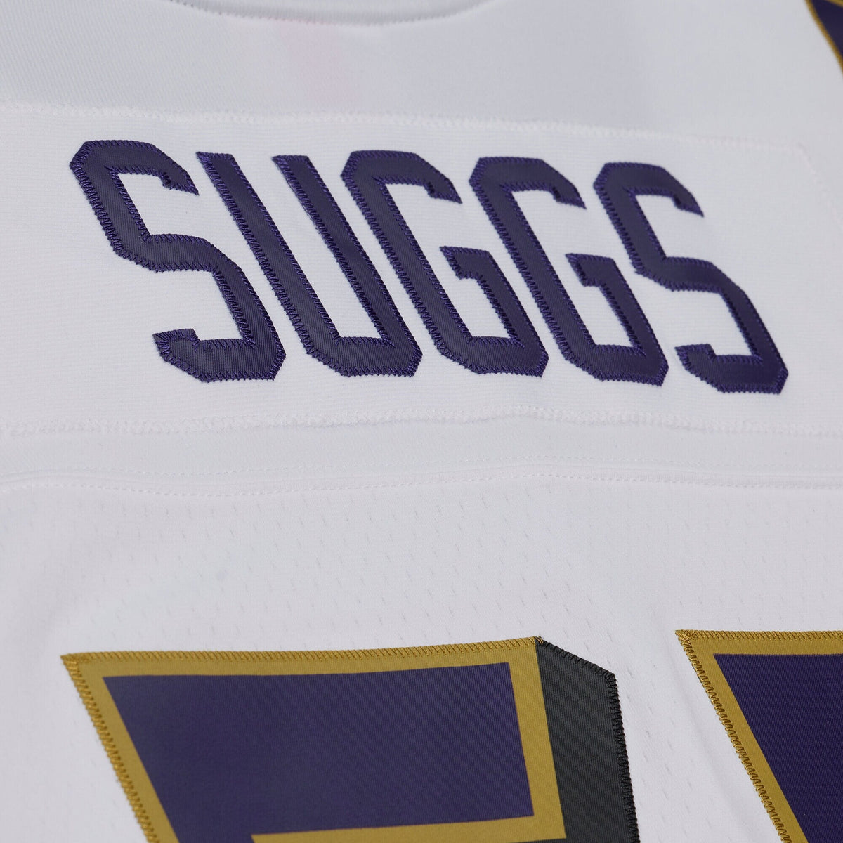 Baltimore Ravens Terrell Suggs White 2003 Legacy Replica Player Jersey product image 6, provided for visual reference and