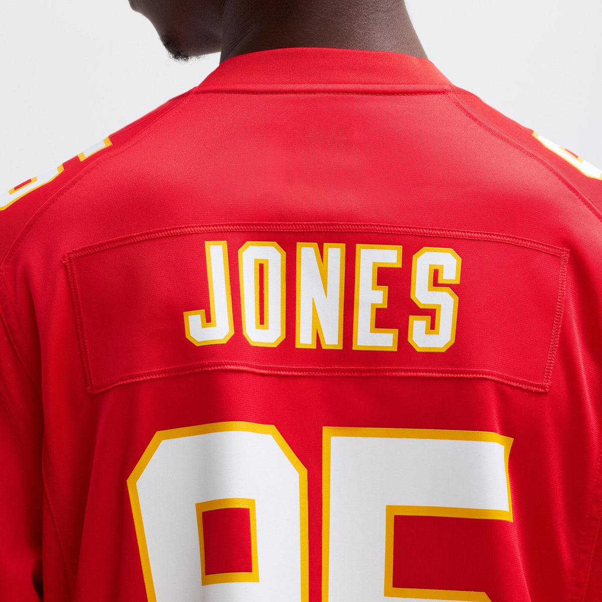 Kansas City Chiefs Chris Jones Red Game Jersey product image 9, provided for visual reference and product detail review