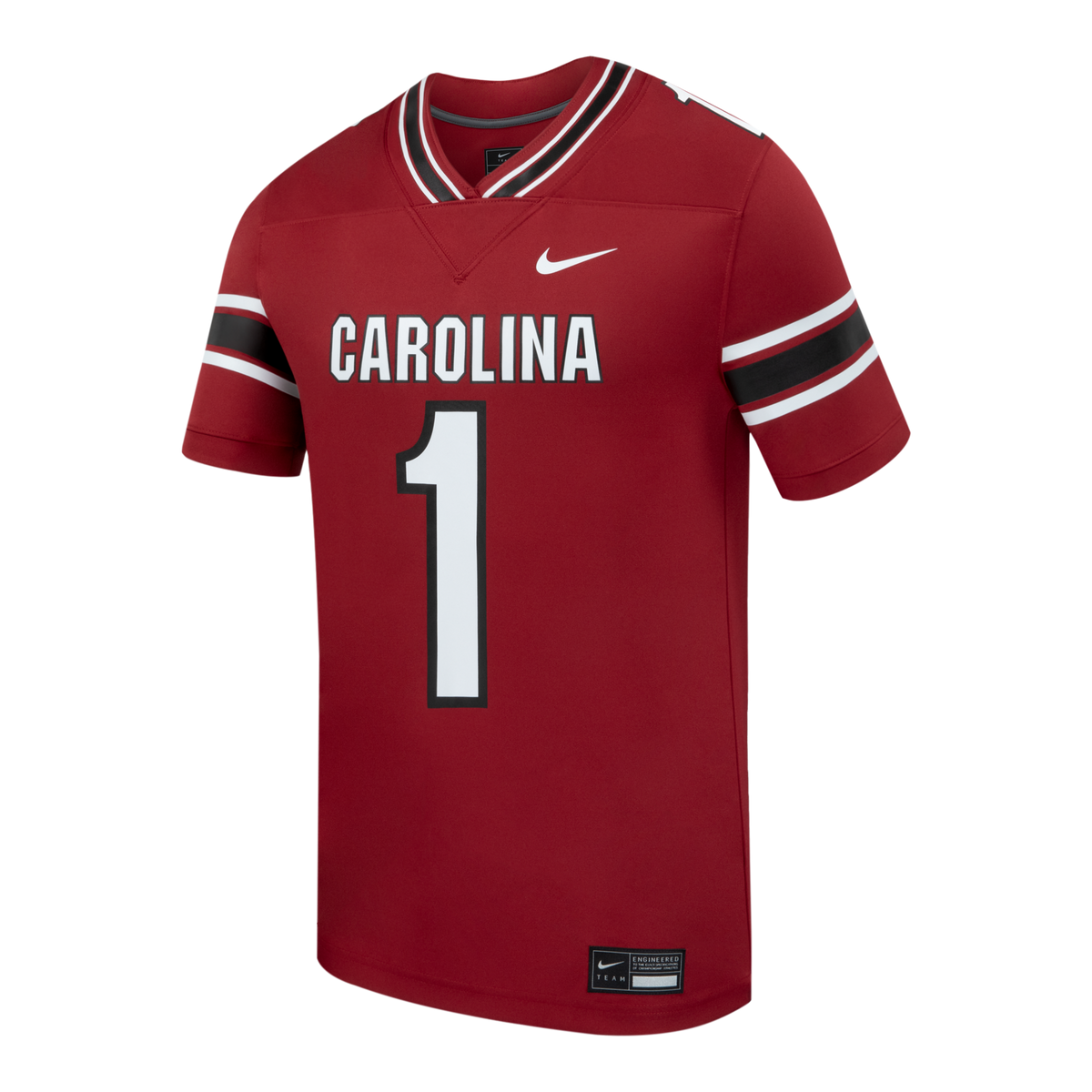 #1 South Carolina Gamecocks Home Replica Football Jersey - Garnet product image 3, provided for visual reference and product