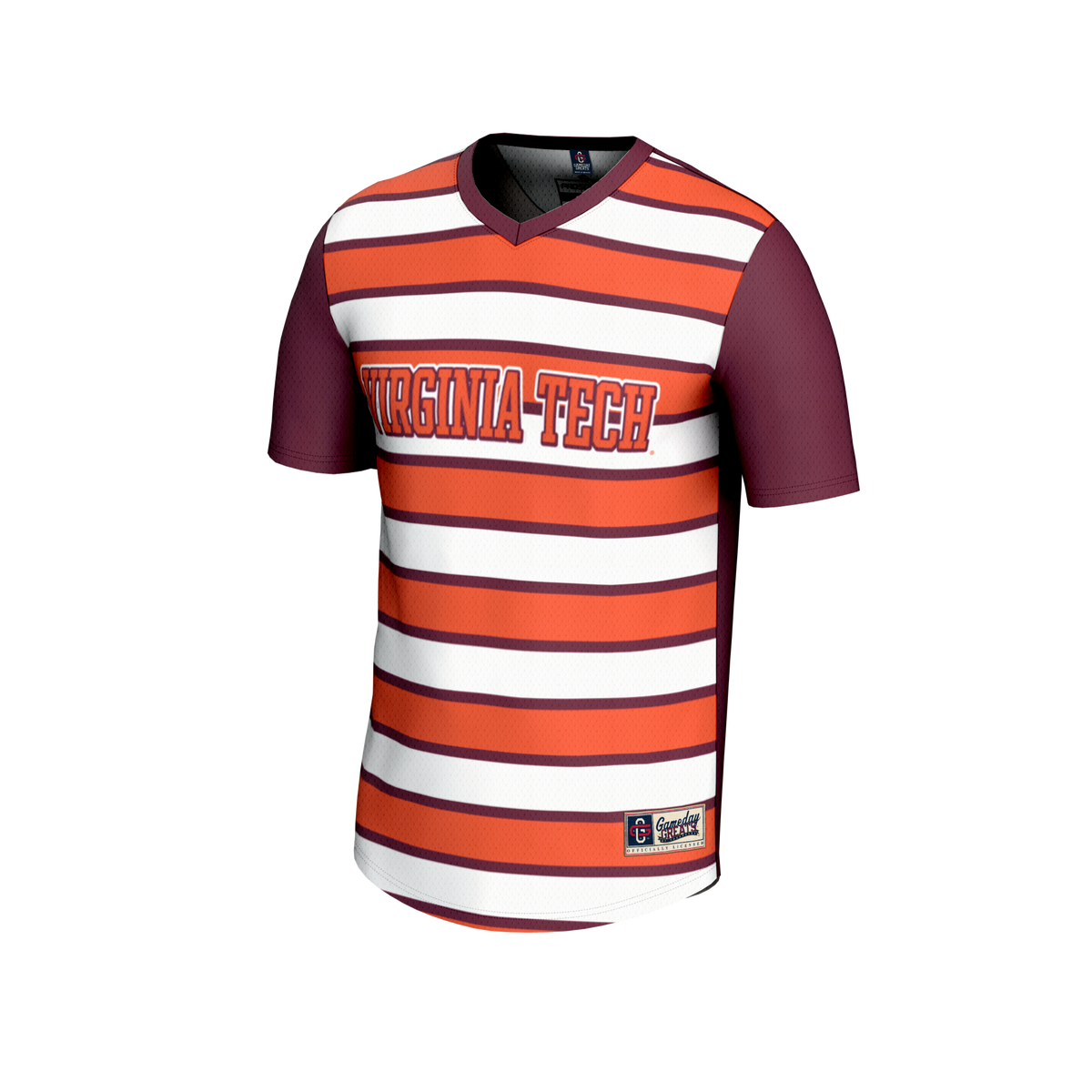 Virginia Tech Hokies Lightweight Collegiate #0 Soccer Fashion Jersey - Maroon product image 3, provided for visual reference