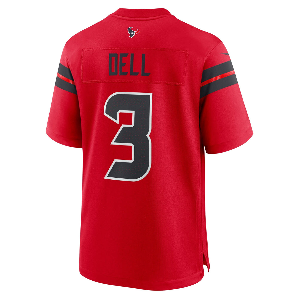 Houston Texans Tank Dell Red Alternate Game Jersey product image 4, provided for visual reference and product detail review