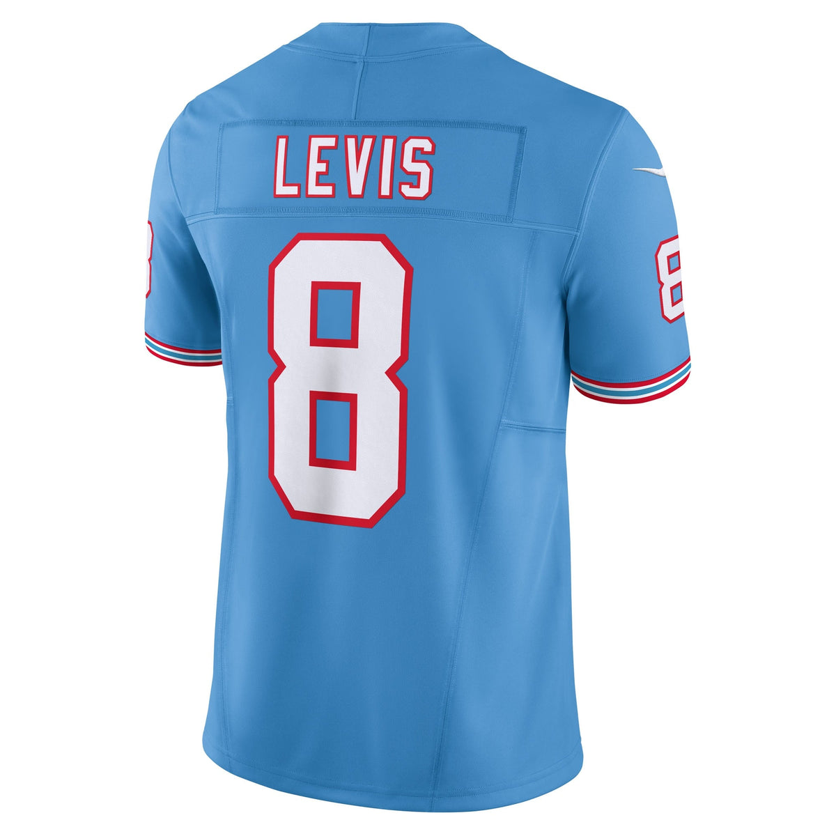 Tennessee Titans Will Levis Light Blue Alternate Oilers Throwback Vapor F.U.S.E. Limited Jersey product image 4, provided