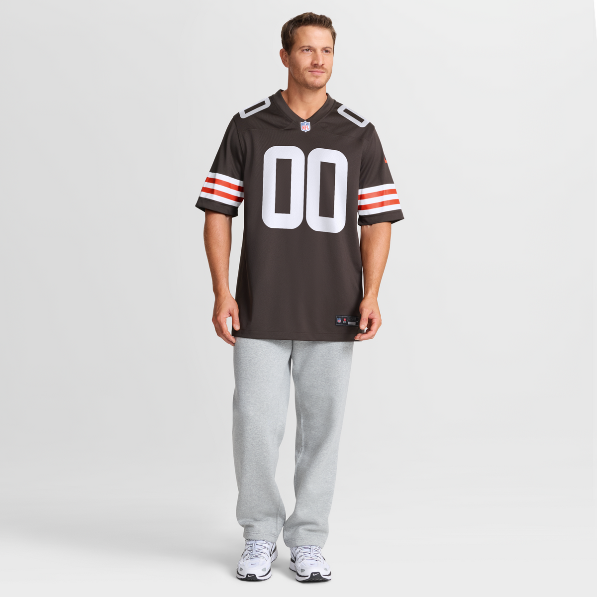 Cleveland Browns Brown Custom Game Jersey product image 8, provided for visual reference and product detail review