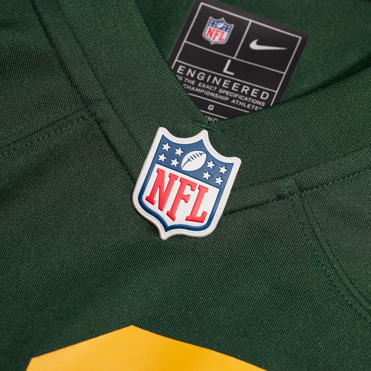 Green Bay Packers Jordan Love Green Alternate Game Jersey product image 5, provided for visual reference and product detail