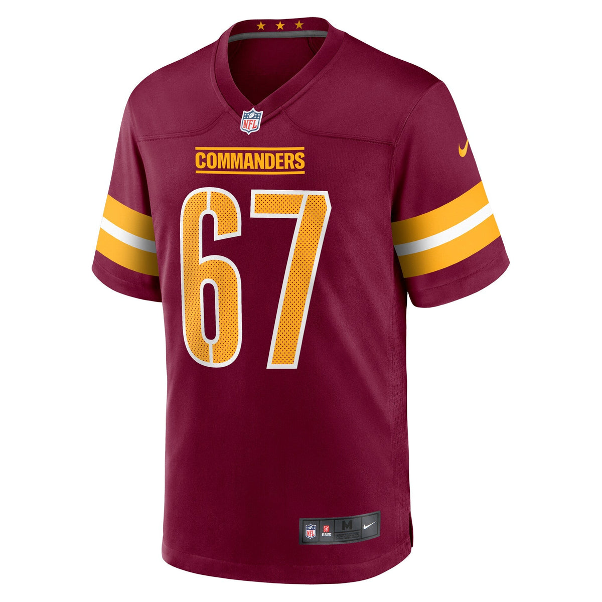 Washington Commanders Nick Allegretti Burgundy Game Jersey product image 3, provided for visual reference and product detail