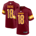 Washington Commanders Tyler Owens Burgundy Team Game Jersey product image 1, provided for visual reference and product